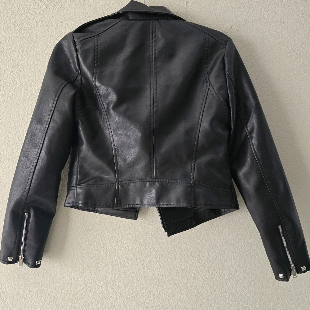 Shein Faux Leather Jacket - Picture 3 of 10